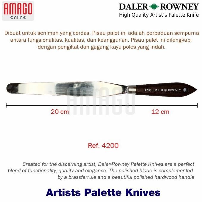 

Pisau Palet DALER-ROWNEY - Artists Palette Knife - 4200 - 803004200 AST