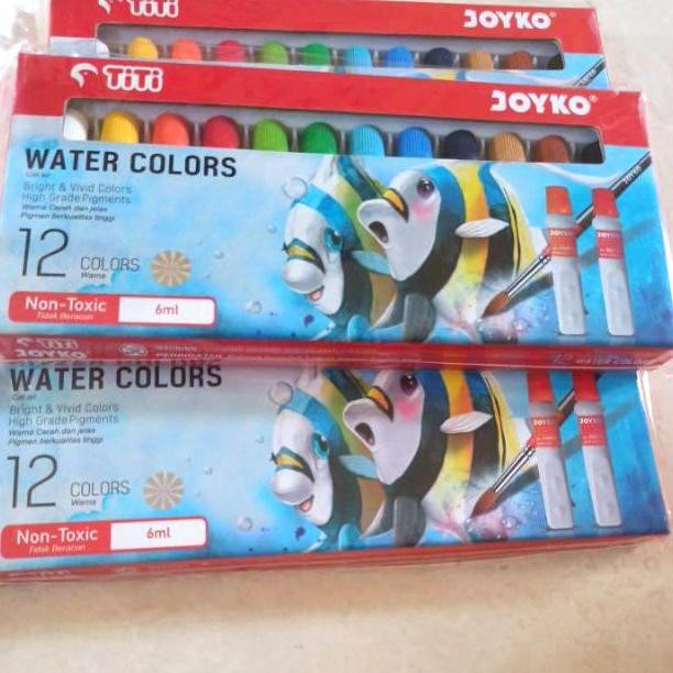 

Cat air TITI 12 warna / water colors JOYKO 12 warna AST