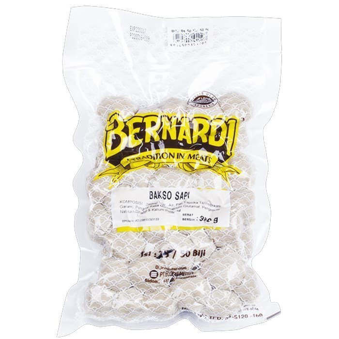 

Bakso Sapi Bernardi Pack (Isi 50 Pcs)