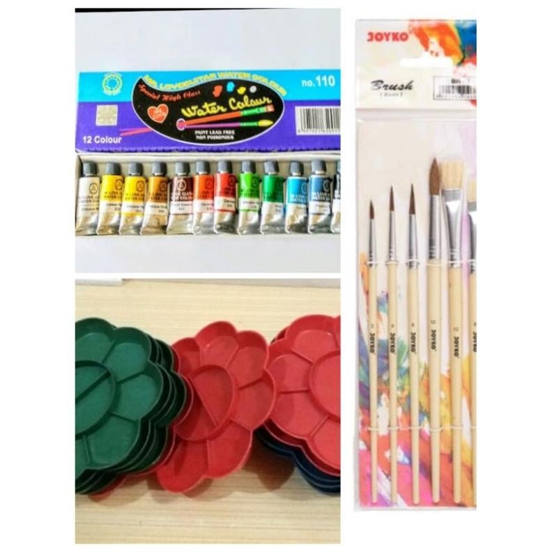 

Paket Lukis (cat air,kuas,palet) AST
