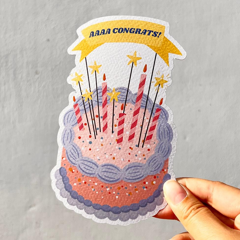 

Greeting Card with Envelope - Congrats - V. Paper Co. AST