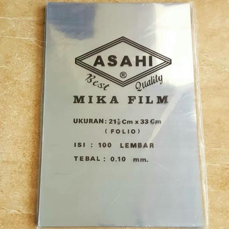 

Plastik Mika Jilid ASAHI 0.10mm ( 1pak/100lembar ) AST