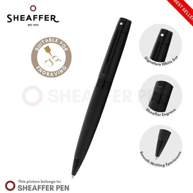 

Sheaffer 300 Matte Black Lacquer Ballpoint Pen Co