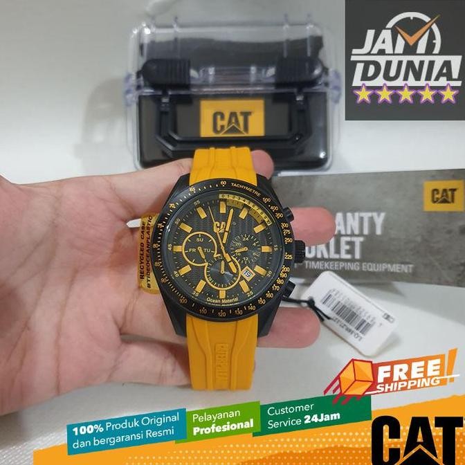 Tersedia JAM PRIA CATERPILLAR ORI YELLOW CAT LQ.169.27.127 CAT LQ 169 27 127 CT