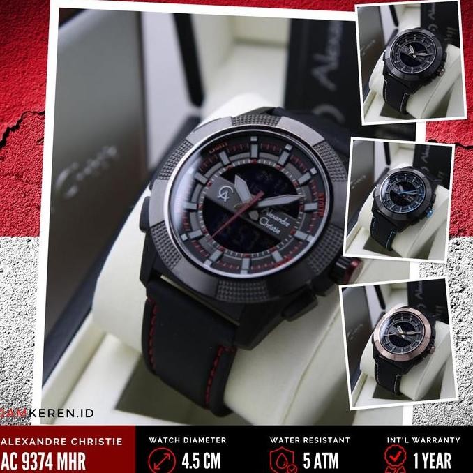 Tersedia Jam Tangan Pria Alexandre Christie 9374 AC 9374 AC9374 MH Original
