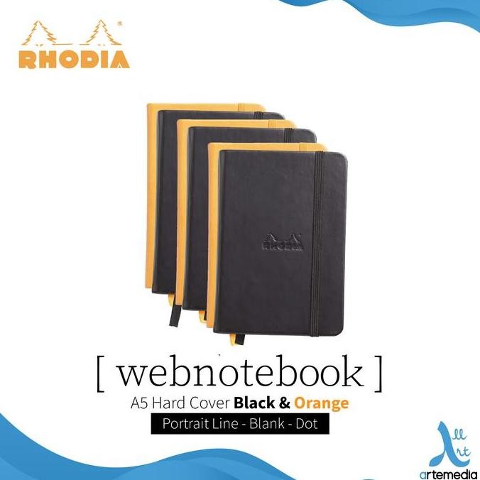 

Buku Catatan Rhodia A5 Portrait Hardcover Webnotebook Co