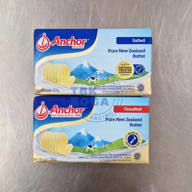 

Butter Anchor 200 Gr ( Salted, Unsalted ) Mentega Asin Tawar Krim Susu