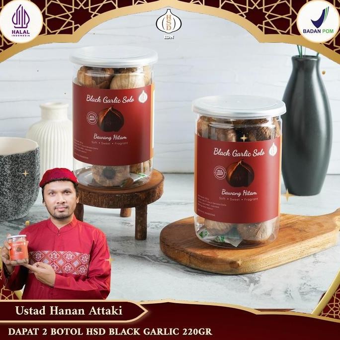 

2 Botol Hsd Black Garlic 220 Gr / Bottle, Bawang Hitam Spices