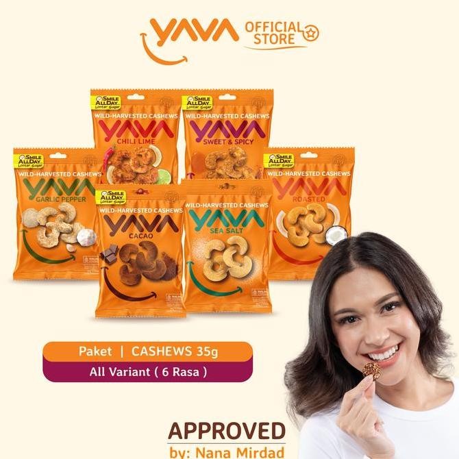 

Yava Paket Kacang Mede 6 Rasa (6 X 35G)