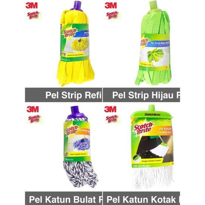 3M Scotch Brite Refill Pel Strip Kuning & Hijau Sumbu Bulat & Kotak Diskon