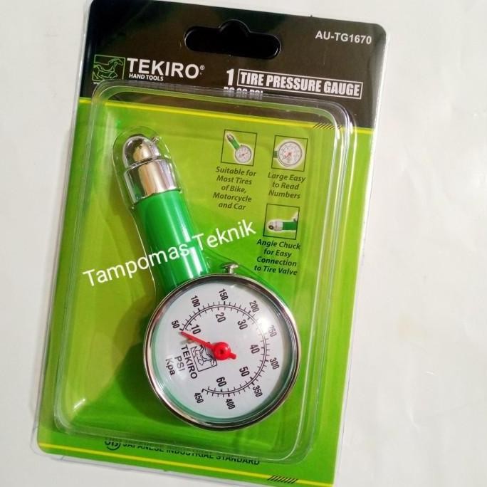 Pengukur Tekanan Ban Tekiro Alat Ukur Ban 0-60psi Psi Diskon
