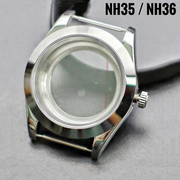 Tersedia Case Seiko NH35 / NH36 Housing Jam Tangan 39mm Kaca Sapphire