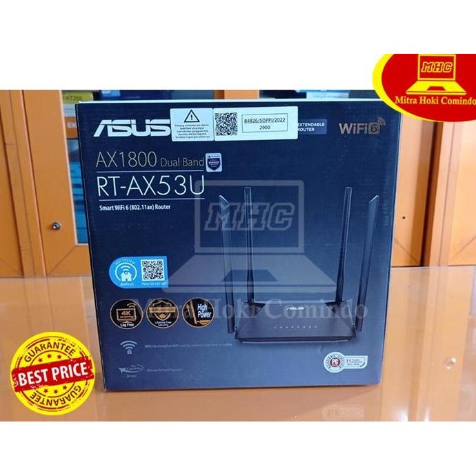 Wireless Router Asus Rt-Ax53U Wifi Router Asus Rt-Ax53U New Stok