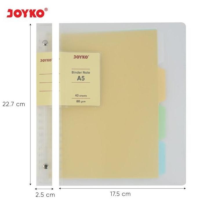

Binder Note Cover Transparan Buku Tulis Joyko Co