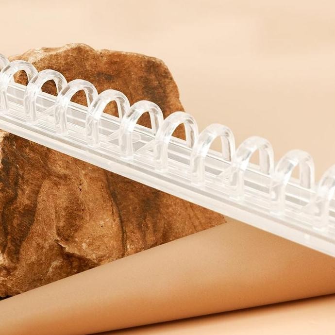 

Easy Clip Diy Binder Binding Strip / Spiral Ring Binder Plastik Bening Co