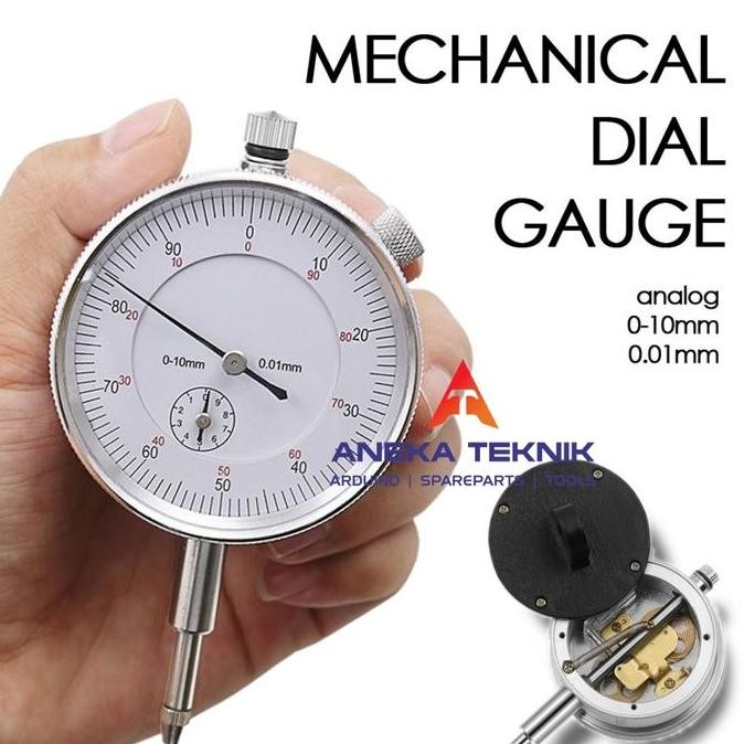 Mechanical Dial Indicator / Dial Gauge Tester Alat Ukur Kerataan Murah