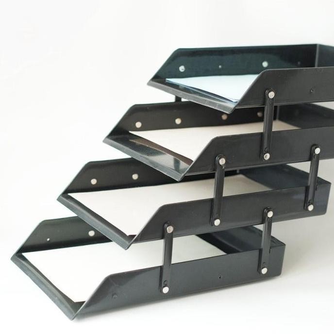 Wajib Extra Packing Bos Laci Kertas 4 Tingkat/Rak Dokumen/Rak Kertas/Rak Susun/Organizer Plastik Rak