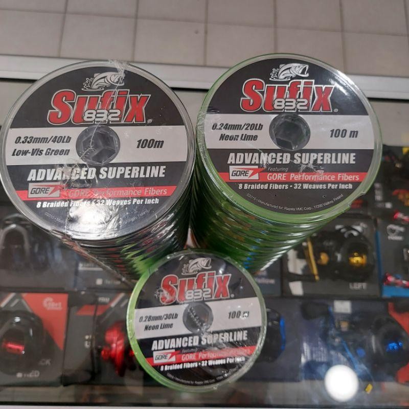 Senar Pe Sufix 832 100M Neon Lime 8 Braided - Juragan Pancing Murah