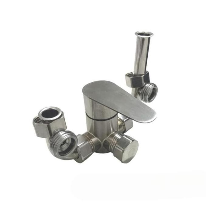 KRAN BATHTUB MIXER PANAS DINGIN TANPA BOBOK TEMBOK