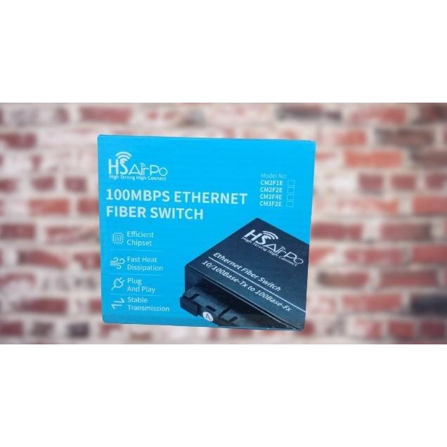 Hsairpo Cm3F2E Media Converter 3 Fiber 2 Eth Hs Airpo New Stok