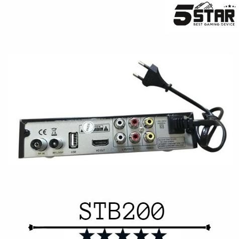 5Star Stb200 Setbox Dvb T2 Tv Analog To Tv Digital Stb 200 5 Star New Stok