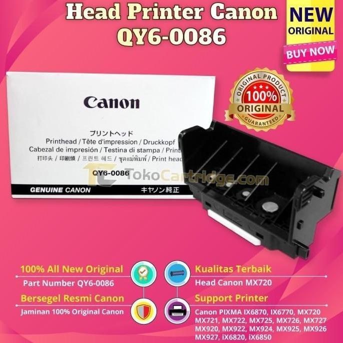 Head Printer Canon Ix6770 Ix6870 Printhead New Original - Qy6-0086 New Stok