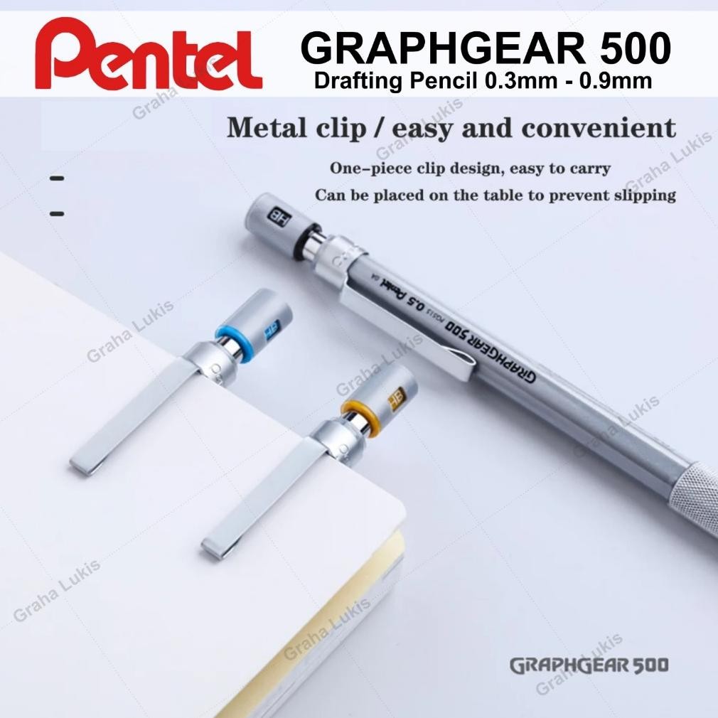 

Pentel Graph Gear 500 Drafting Pencil 0.3 /0.5 / 0.7 / 0.9 mm
