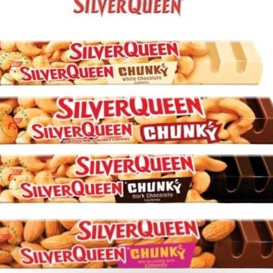 

Sierqueen Chunky Bar 85 G 95 G Halal Mede Almond White Dark Chocolate X 2 Pcs
