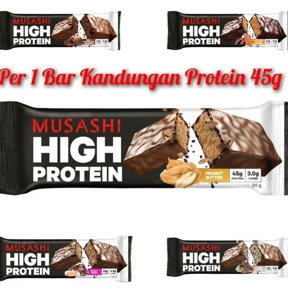 

Musashi Hh Protein Bar 90G Protein 45G Australia