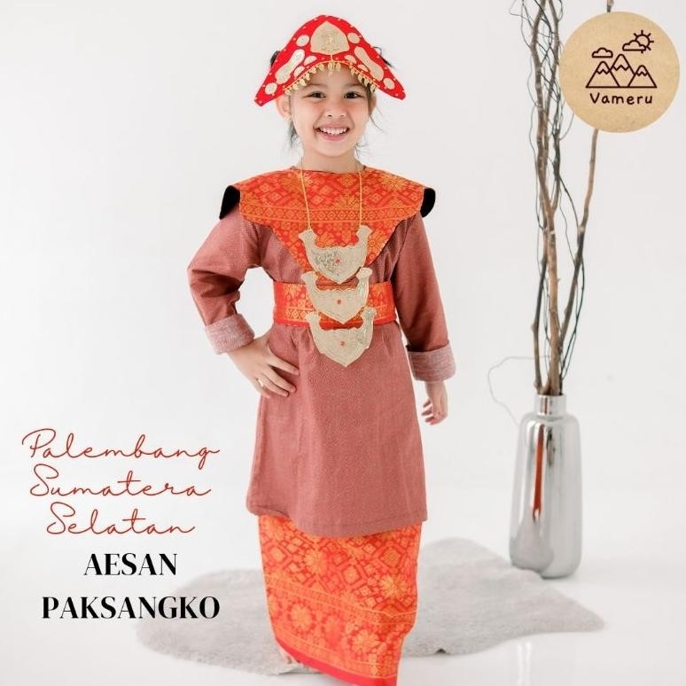 BAJU ADAT ANAK PALEMBANG PEREMPUAN PAKSANGKO AST