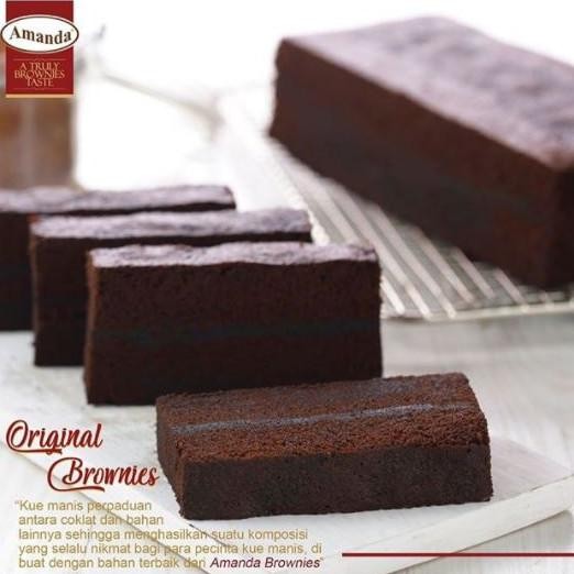 

Amanda - Brownies Original Coklat Moka Lapisan Tengah
