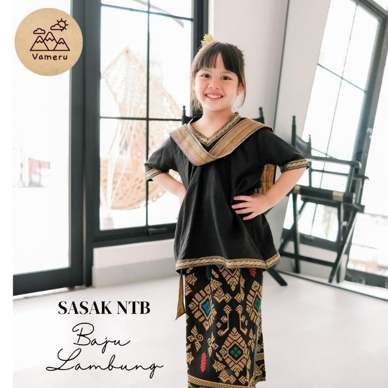 BAJU LAMBUNG ANAK ADAT SASAK NTB LOMBOK PAKAIAN ADAT SUKU SASAK AST