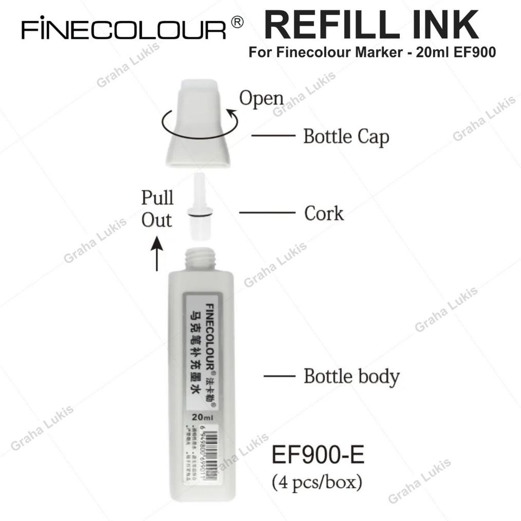 

Refill Finecolour isi 20ml EF900 / Isi Ulang Fine Colour 20ml