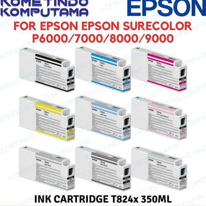 T8247 Light Black Sc-P6000/7000/8000 Tinta Catridge Epson Surecolour New Stok