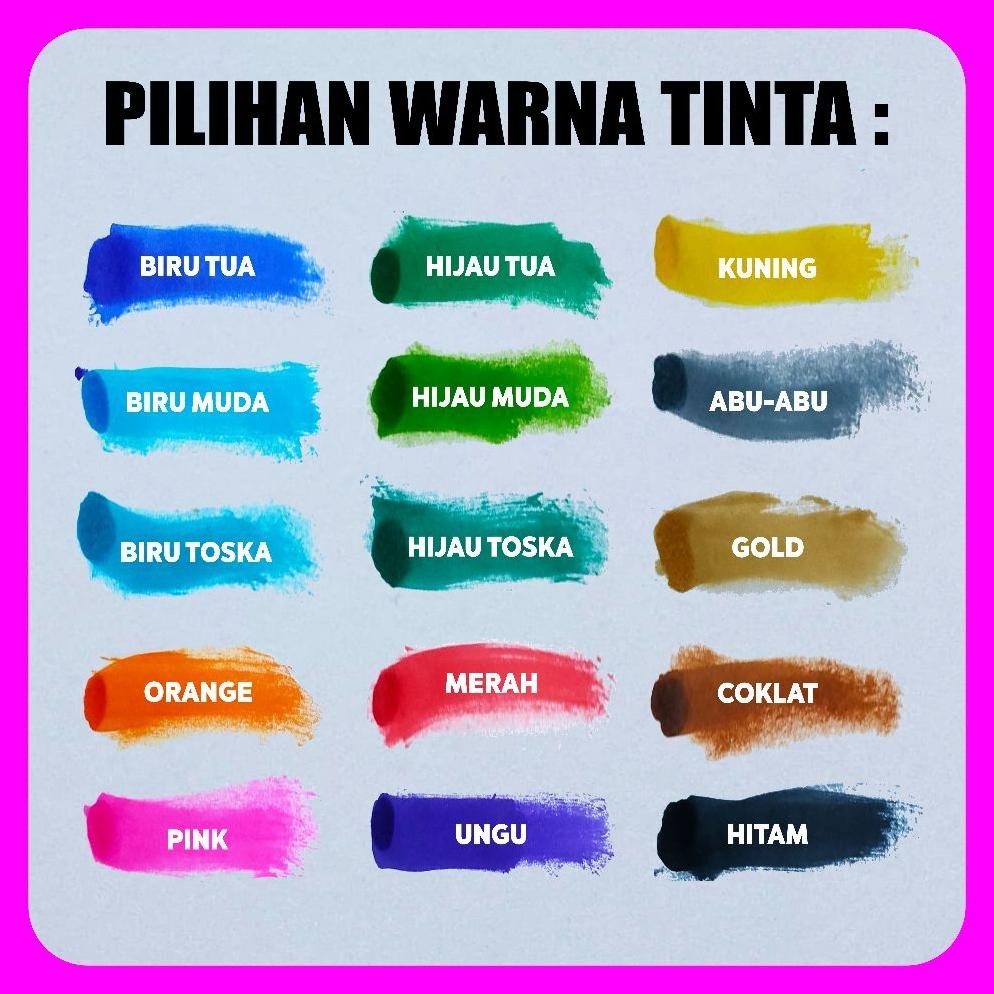 

Cetak stempel flash custom PERSEGI PANJANG Stempel tinta otomatis tinggal pakai