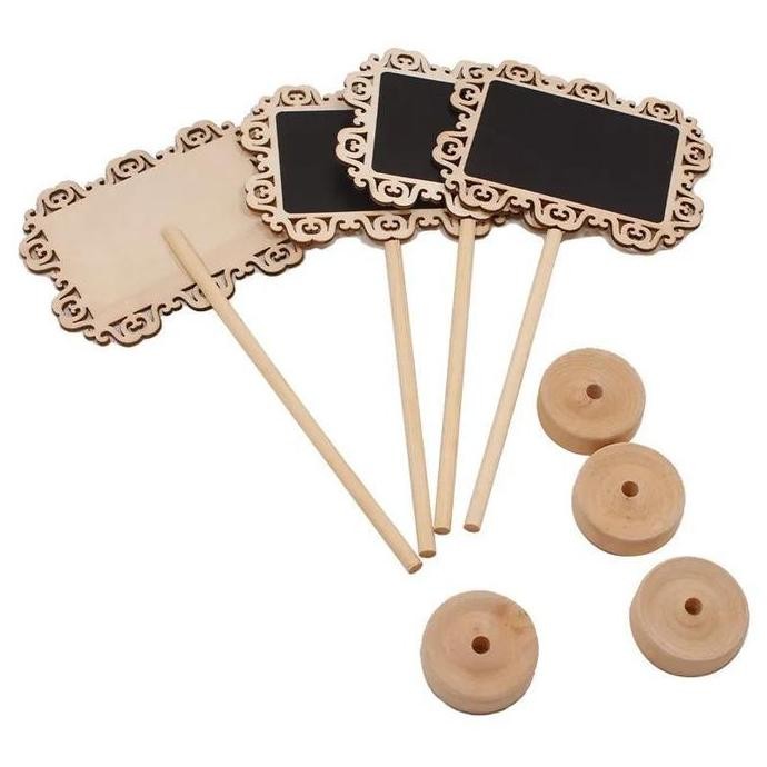 

Isi 10 Papan Tulis Kapur Kecil / Mini Chalkboard / Papan Kapur Menu lm