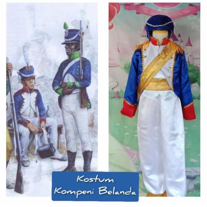 Kostum Anak Internasional Baju Adat Tradisional Negara Kompeni Belanda