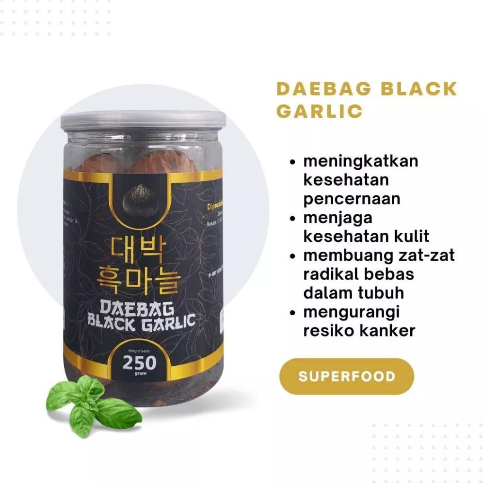 Bawang Hitam Tunggal 250gram Premium Black Garlic SOLO Lanang 250 Gram Ukuran Jumbo