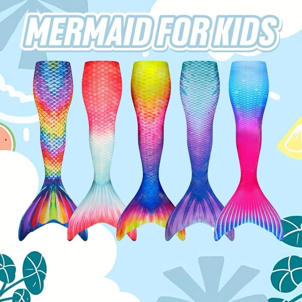 CHROKIDS BAJU MERMAID ANAK COSTUM KEREN POLOS / MERMAID ANAK / BAJU RENANG MERMAID AST
