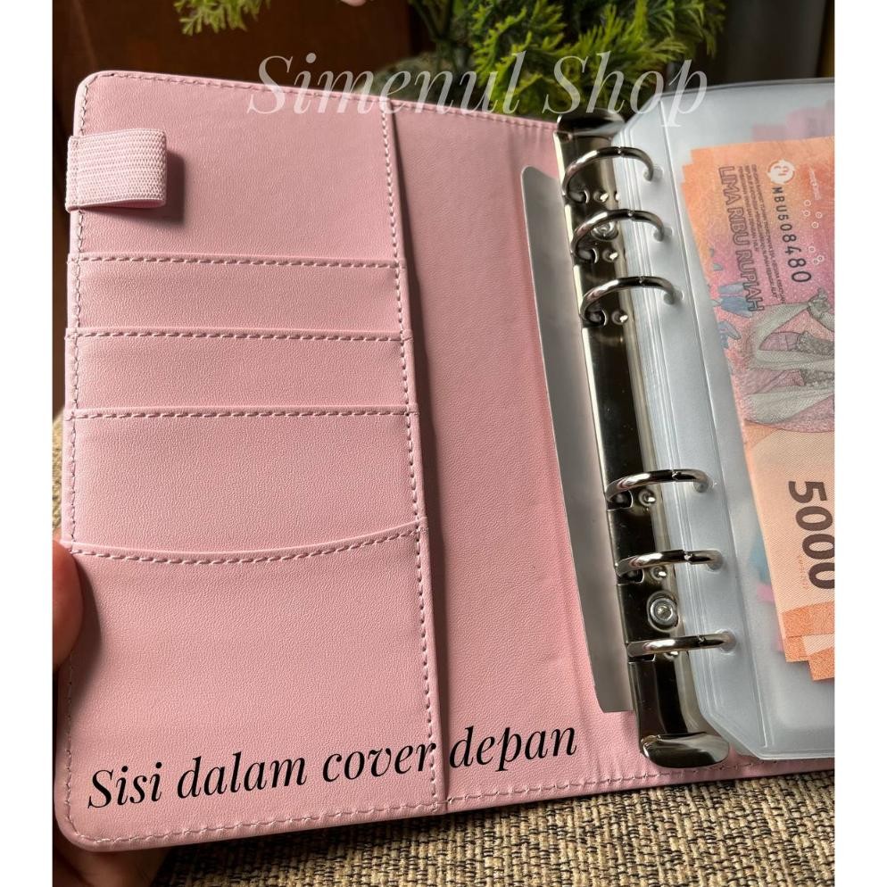 

Binder Logam Mulia ANTAM 6 Ring A6 MUAT 100 GRAM Motif Polos Album Antam Plus Zipper Bag Budgetting Keuangan Financial Planner
