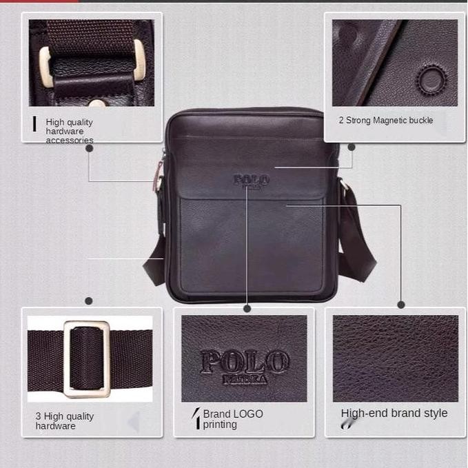 Promo Tas Selempang Polo Kulit Pria Import Ori Premium Tas Slempang Polo Ori