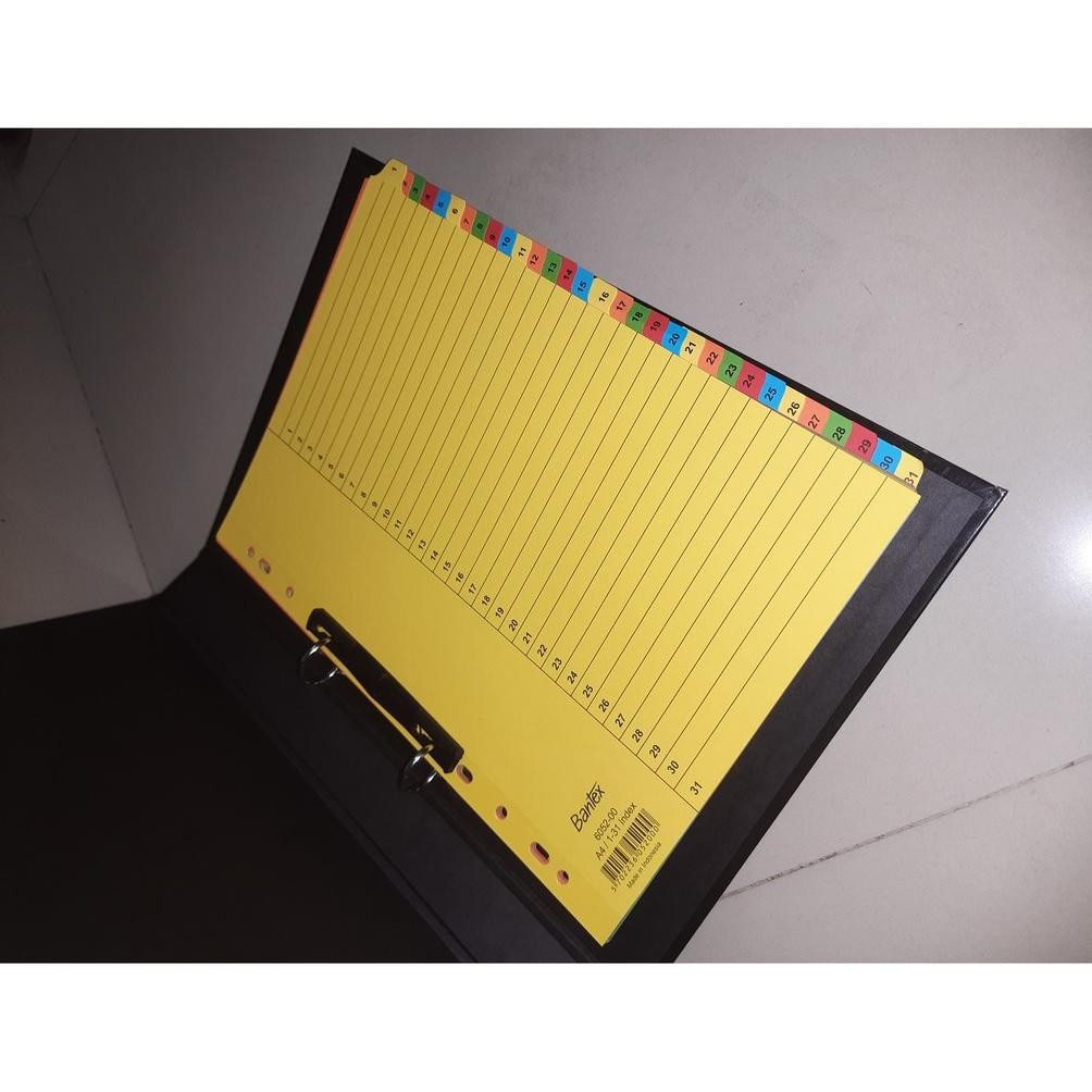

Bantex Pembatas Binder Divider Size A4 31 Lembar Index Numeric