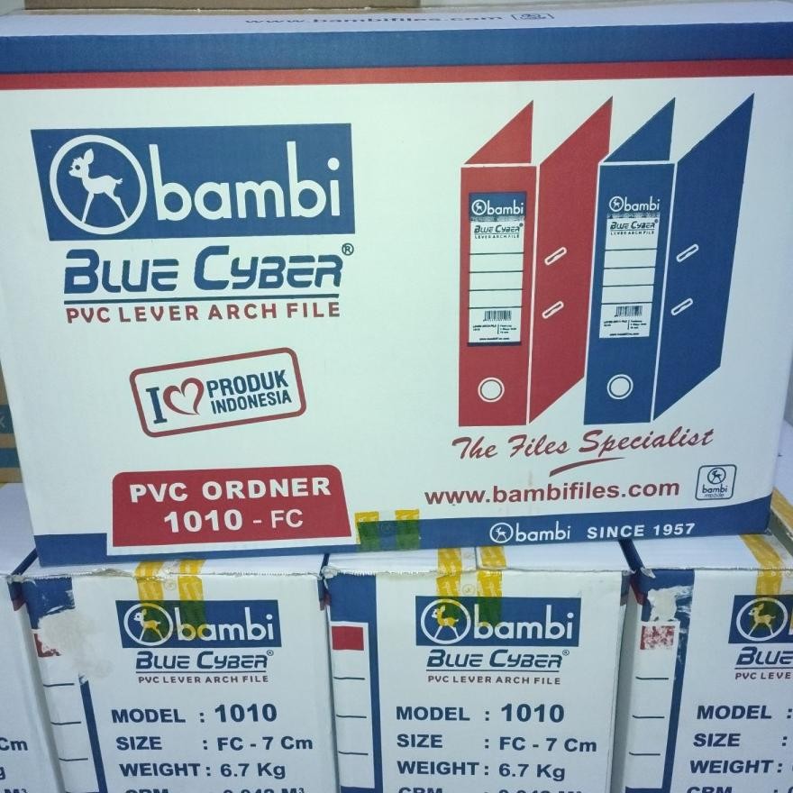 

Bambi Ordner PVC Lever Arch File Folio 75mm - 1010 Bantex