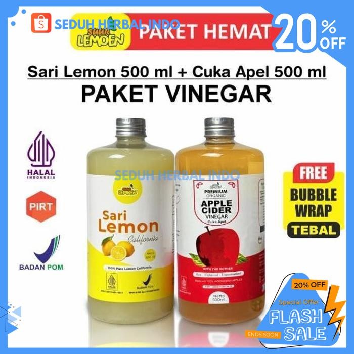 

PAKET DIET ORGANIK BUNDLING CUKA APEL + SARI LEMON C500 + S500 PRODUK TERBAIK