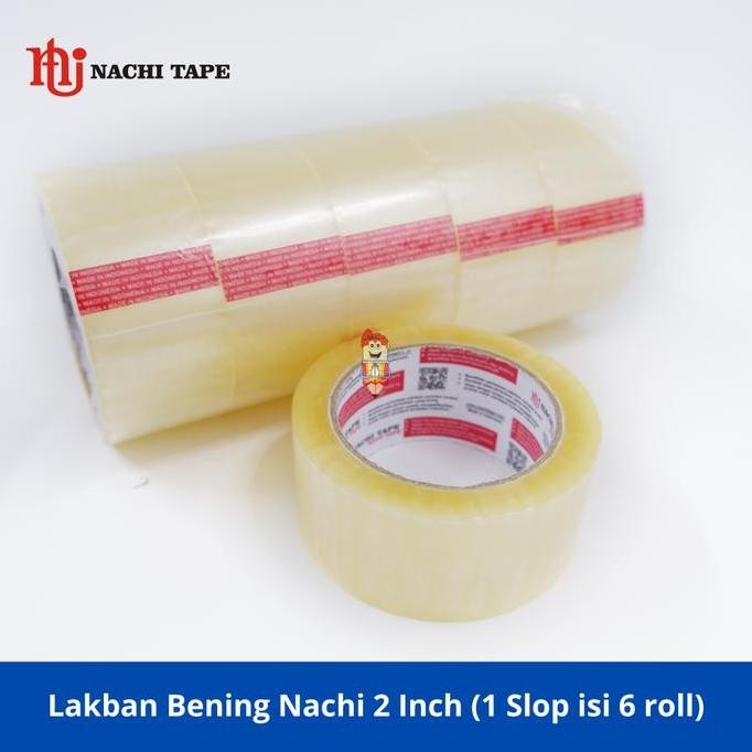 

DISKON Lakban Bening Nachi 2 inch 48mm 1SLOP/6 roll
