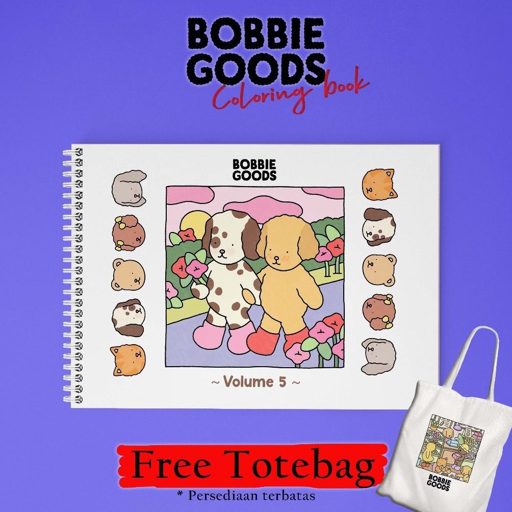 

Bobbie Goods Coloring Book Volume 5 - Free Totebag Lucu Keren