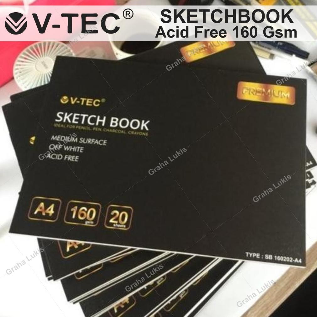 

V-TEC SKETCHBOOK A3 ACID FREE 160GSM