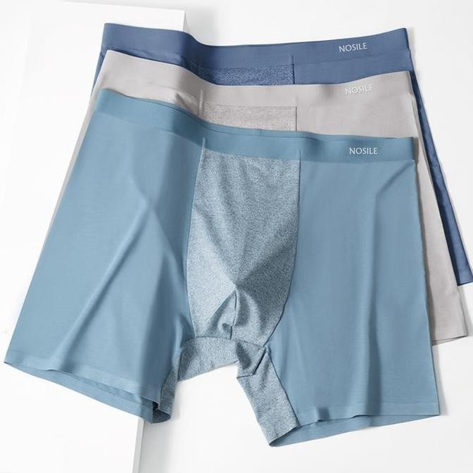 ISI 3PCS Nosile Long Boxer Underwear Sport | Celana dalam Pria Boxer Panjang