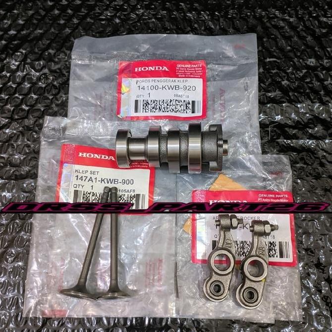 3Item Noken As+Platuk Klep+Klep Set KWB Honda Motor Blade 110/Revo Absolut/Revo Fit Karbu DISKON