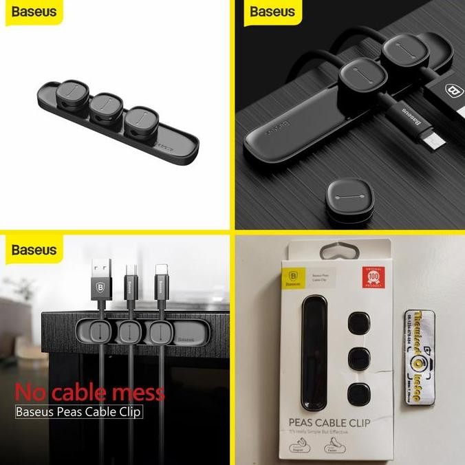 

DISKON Baseus Peas Cable Clip Magnetic clipper Organizer perapih kabel